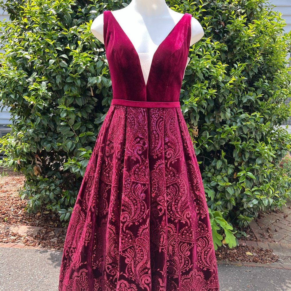 Burgundy Ball Gown
